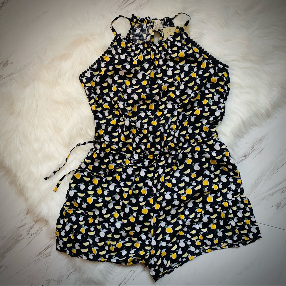 🆕 LOFT Lemon Halter Romper